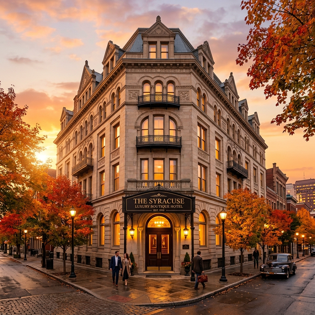 Genesee Grande Hotel boutique interior Syracuse NY